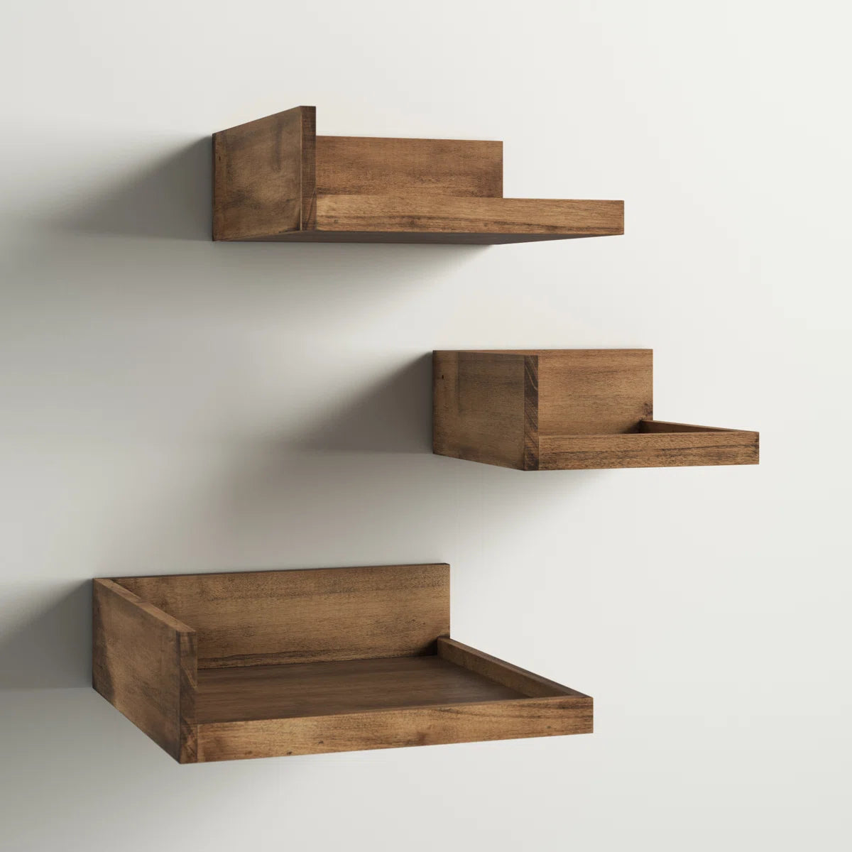 carpentray wooden corner shelf (set of 3)