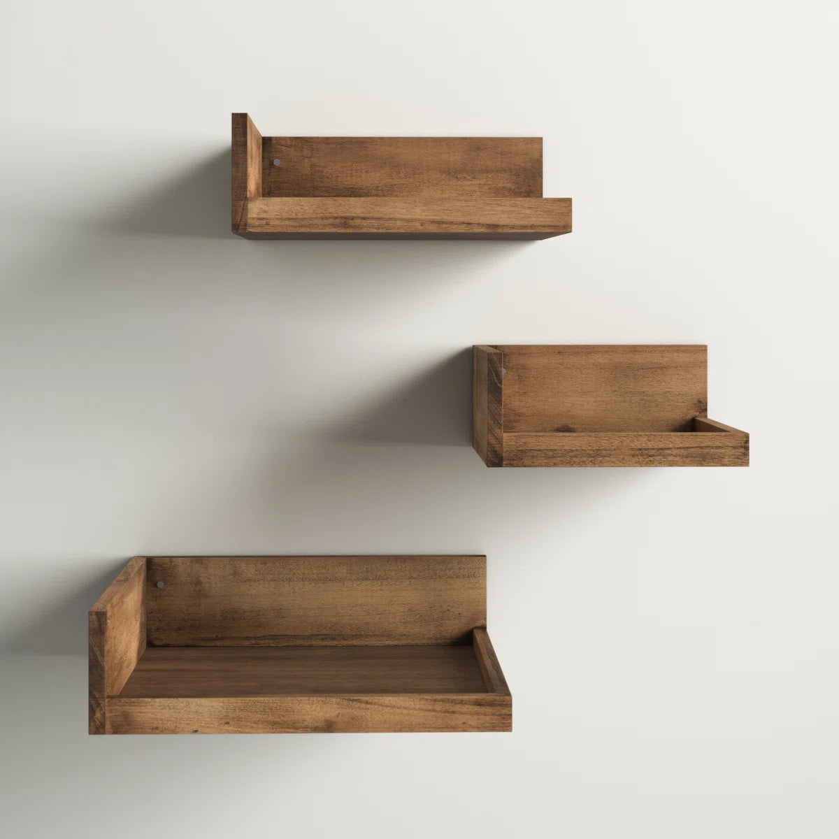 carpentray wooden corner shelf (set of 3)