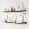 Carpentray 36 inch Long Set of 2 Wooden Wall Shelf (Brown)Carpentray Home