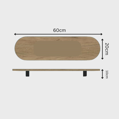 carpentray 150cm long wooden monitor riser for desk