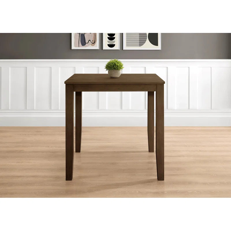 carpentray 30in. square dining table (brown)