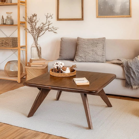 Carpentray 30x30 Inch Square Wooden Coffee Table