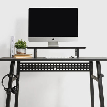 carpentray 100cm long wooden monitor riser (black)