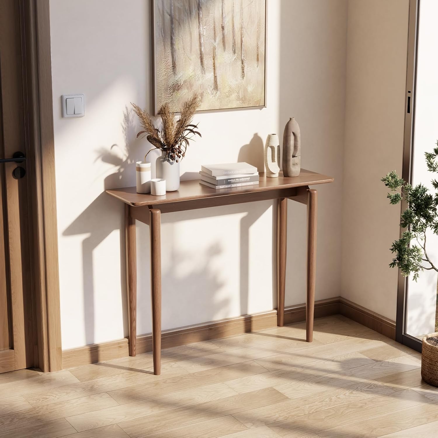 carpentray wooden 80 cm long console table